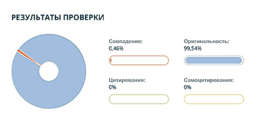 Отчёт проверки на антиплагиат