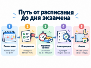 Путь от расписания до экзамена
